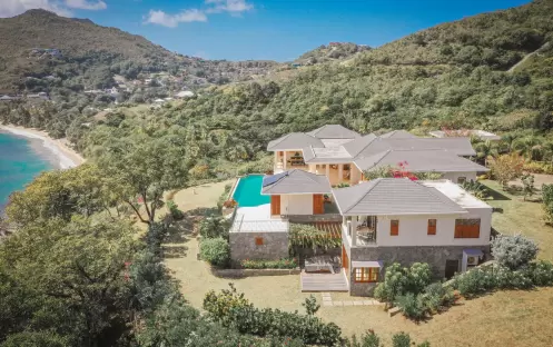 Villa One - Full Aerial View